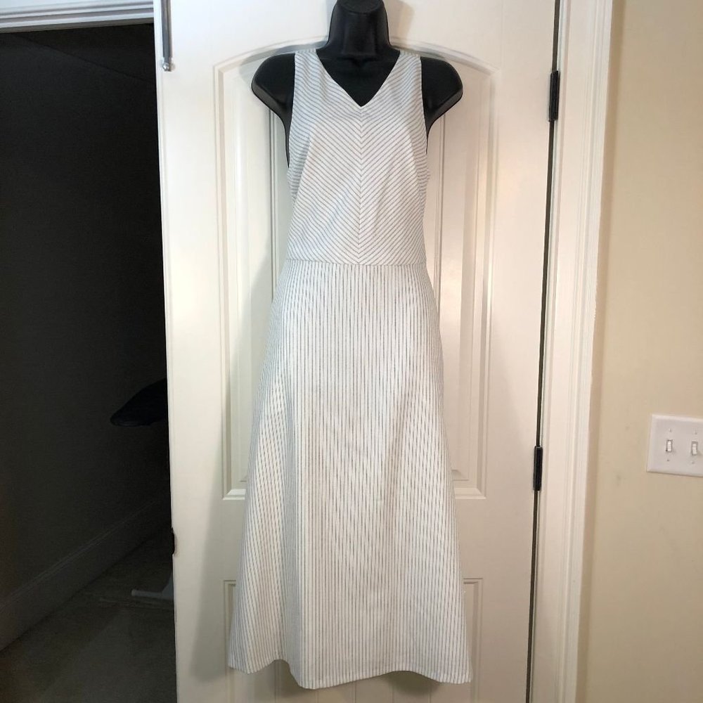 Banana Republic Black and White Stripped Dress